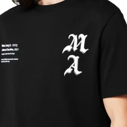 Amiri Wes Lang Checker Skull Black T Shirt< T-shirts