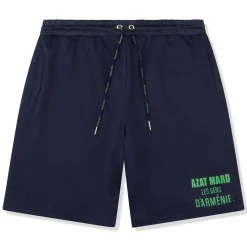 Azat Mard Les Gens Mesh Shorts Navy< Shorts