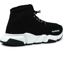 Balenciaga Speed Knit Lace Sock Black White< Black Trainers|Designer Trainers