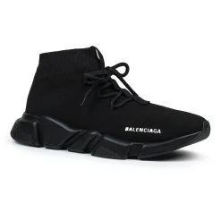 Balenciaga Speed Knit Lace Sock Triple Black (W)< Black Trainers|Designer Trainers