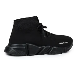 Balenciaga Speed Knit Lace Sock Triple Black (W)< Black Trainers|Designer Trainers