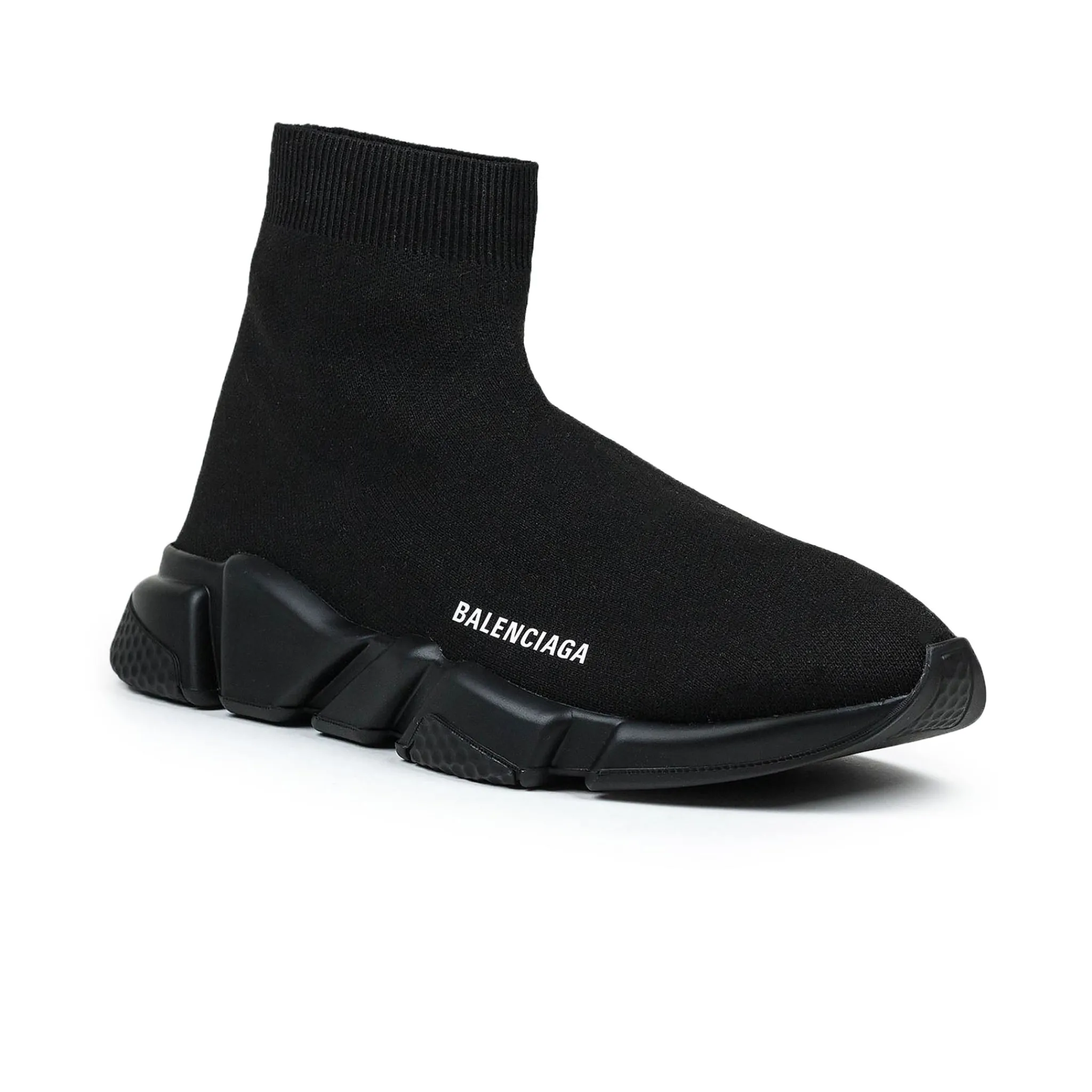 Balenciaga Speed Knit Sock Triple Black (W)< Black Trainers|Designer Trainers