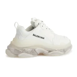 Balenciaga Triple S Sneaker Polar White Clear Sole< White Trainers|Designer Trainers