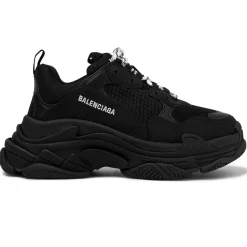 Balenciaga Triple S Sneaker Triple Black< Black Trainers|Designer Trainers
