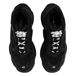 Balenciaga Triple S Sneaker Triple Black (W)< Black Trainers|Designer Trainers