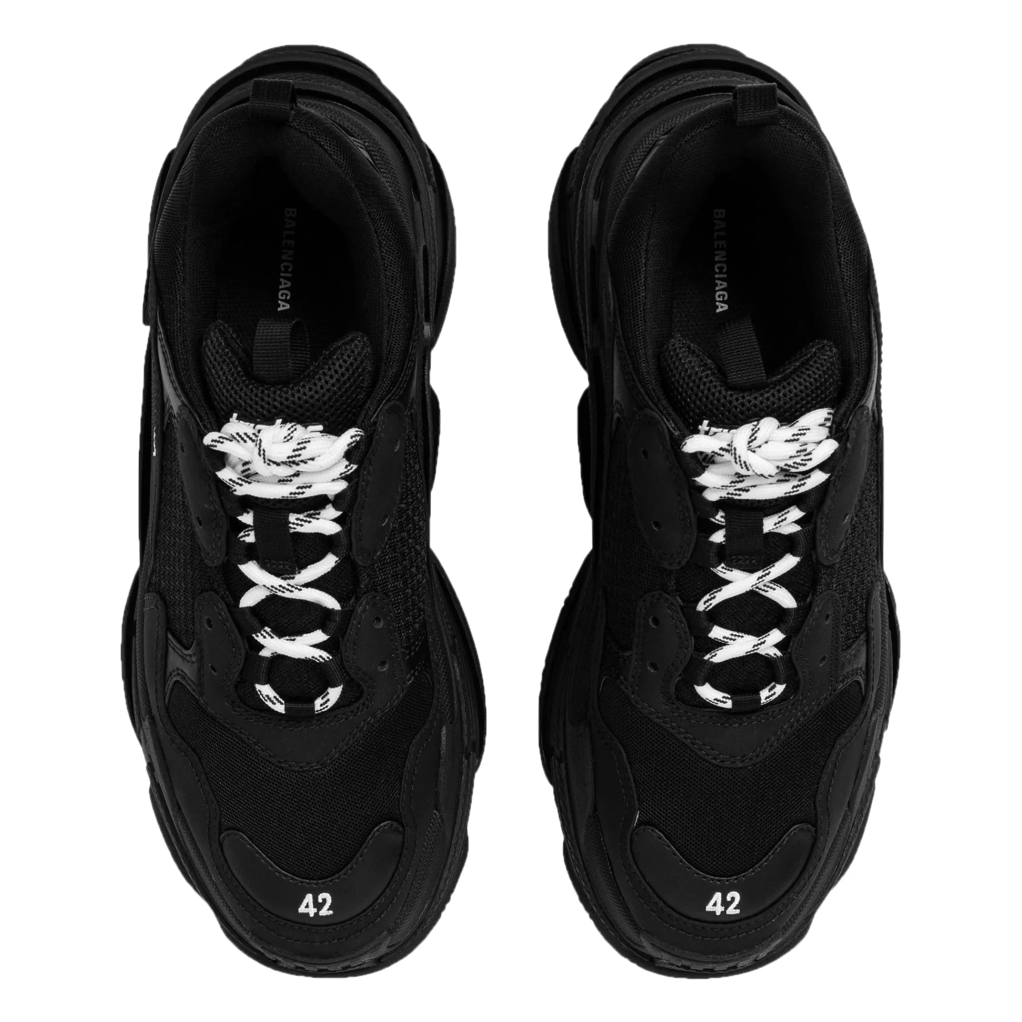 Balenciaga Triple S Sneaker Triple Black (W)< Black Trainers|Designer Trainers