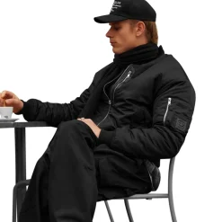 Belier Black Bomber Jacket< Coats & Jackets