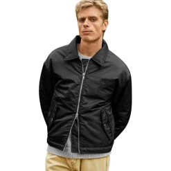 Belier Black Oversized Nylon Coach Jacket< Coats & Jackets
