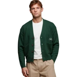 Belier Green Relaxed Fit Knitted Cardigan< Sweatshirts & Hoodies