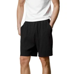 Belier Pleated Black Resort Shirt & Shorts< Shorts|Shirts