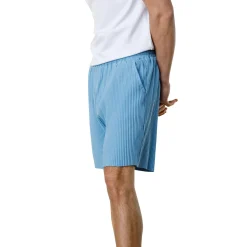 Belier Pleated Light Blue Resort Shirt & Shorts< Shorts|Shirts