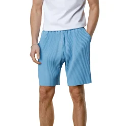 Belier Pleated Light Blue Resort Shirt & Shorts< Shorts|Shirts