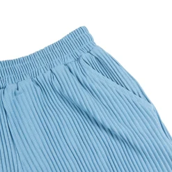 Belier Pleated Light Blue Resort Shirt & Shorts< Shorts|Shirts