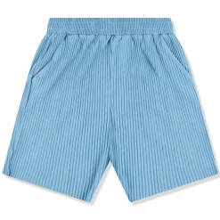 Belier Pleated Light Blue Shorts< Shorts