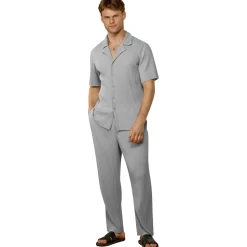 Belier Pleated Light Grey Resort Shirt & Shorts< Shorts|Shirts