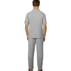 Belier Pleated Light Grey Resort Shirt & Shorts< Shorts|Shirts