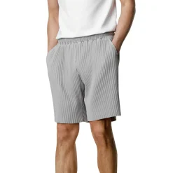 Belier Pleated Light Grey Resort Shirt & Shorts< Shorts|Shirts
