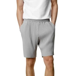 Belier Pleated Light Grey Resort Shirt & Shorts< Shorts|Shirts