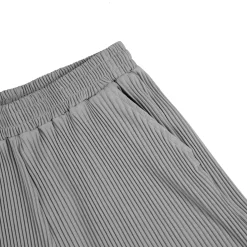 Belier Pleated Light Grey Shorts< Shorts