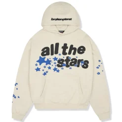 Broken Planet Market Broken Planet All The Stars Ivory White Hoodie< Sweatshirts & Hoodies