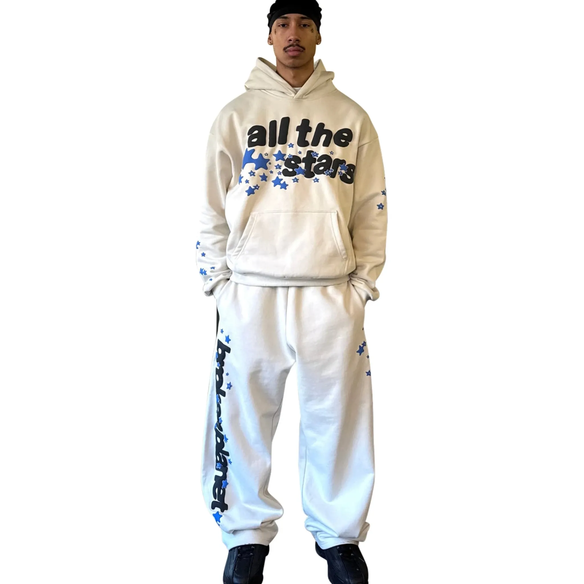 Broken Planet Market Broken Planet All The Stars Ivory White Hoodie< Sweatshirts & Hoodies