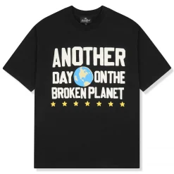 Broken Planet Market Broken Planet Another Day Midnight Black T Shirt< T-shirts