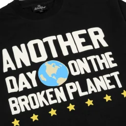 Broken Planet Market Broken Planet Another Day Midnight Black T Shirt< T-shirts