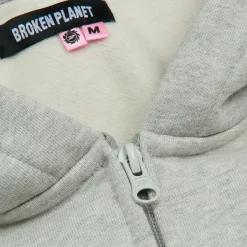 Broken Planet Market Broken Planet Ash Heather Grey Zip-Up Hoodie< Sweatshirts & Hoodies