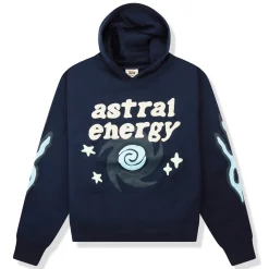 Broken Planet Market Broken Planet Astral Energy Outer Space Blue Hoodie< Sweatshirts & Hoodies