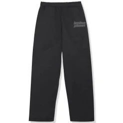 Broken Planet Market Broken Planet Basics Straight Leg Washed Midnight Black Sweatpants< Bottoms|Sweatpants