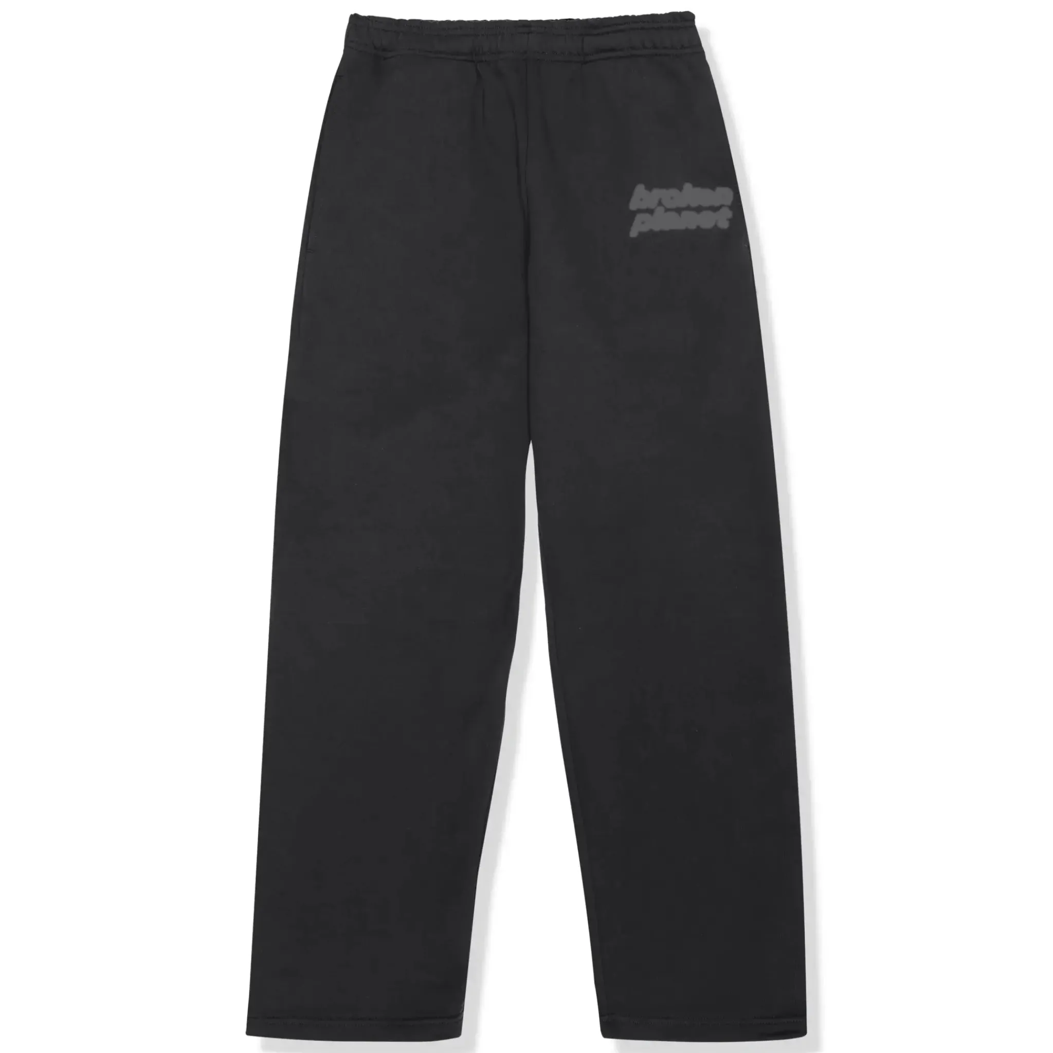 Broken Planet Market Broken Planet Basics Straight Leg Washed Midnight Black Sweatpants< Bottoms|Sweatpants
