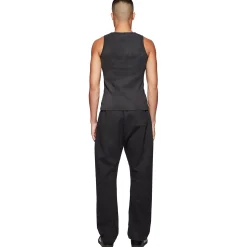 Broken Planet Market Broken Planet Basics Straight Leg Washed Midnight Black Sweatpants< Bottoms|Sweatpants