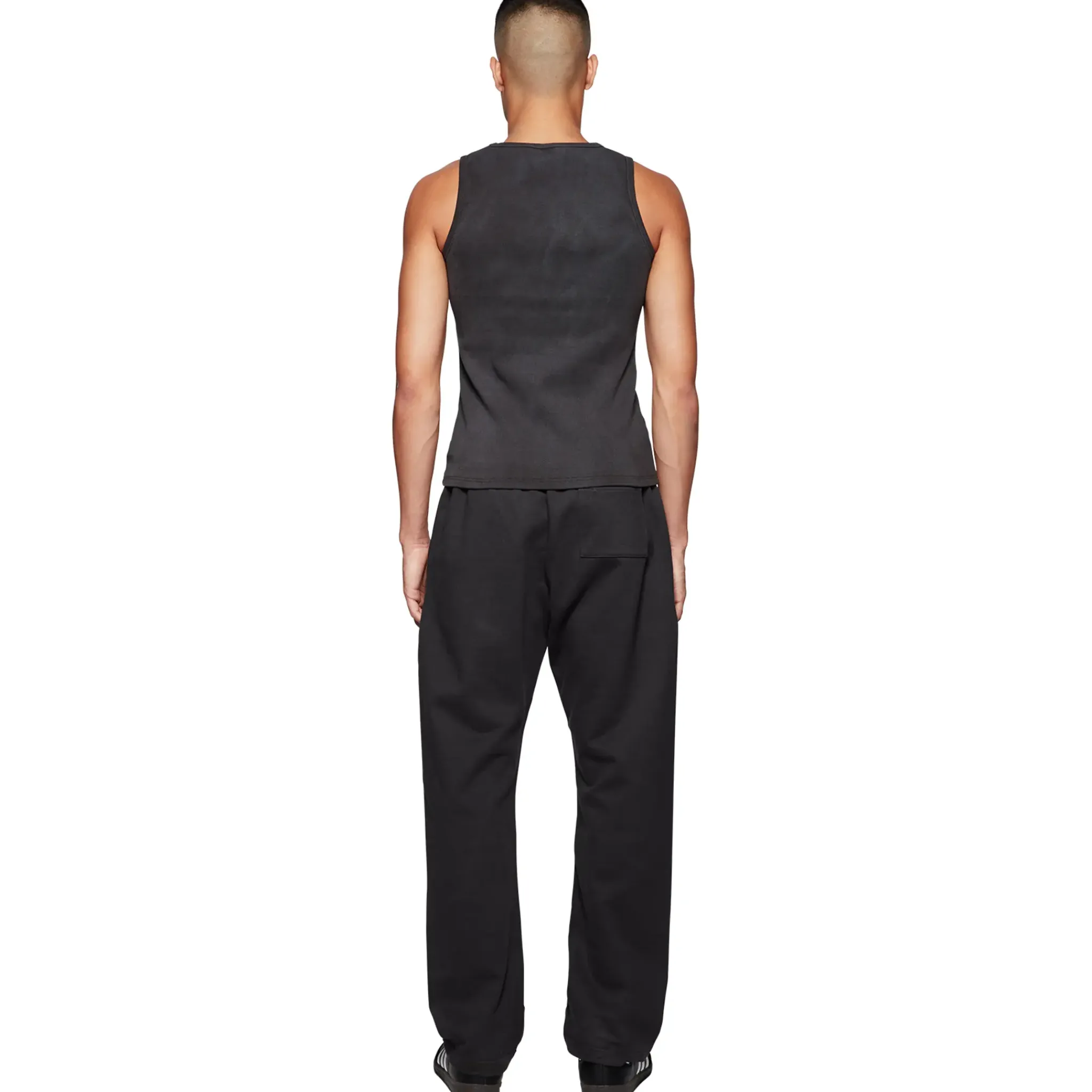 Broken Planet Market Broken Planet Basics Straight Leg Washed Midnight Black Sweatpants< Bottoms|Sweatpants