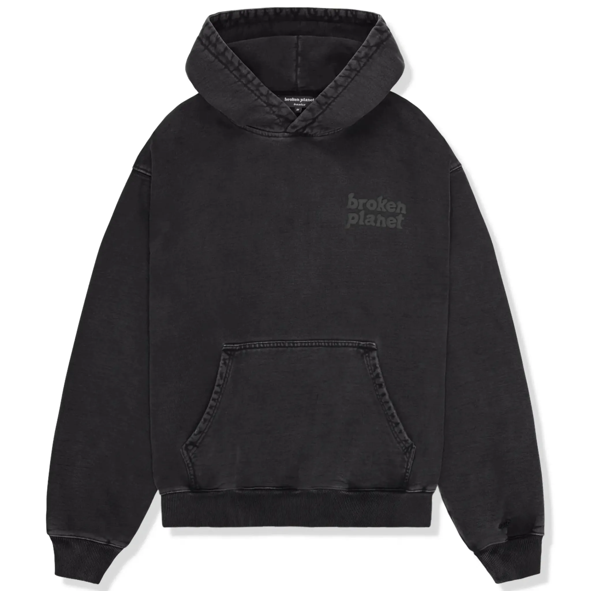 Broken Planet Market Broken Planet Basics Washed Midnight Black Hoodie< Sweatshirts & Hoodies