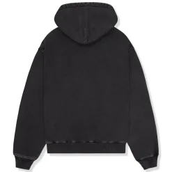 Broken Planet Market Broken Planet Basics Washed Midnight Black Hoodie< Sweatshirts & Hoodies