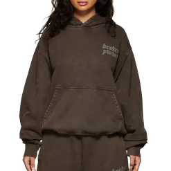 Broken Planet Market Broken Planet Basics Washed Mocha Hoodie< Sweatshirts & Hoodies