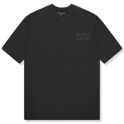 Broken Planet Market Broken Planet Basics Washed Midnight Black T Shirt< T-shirts