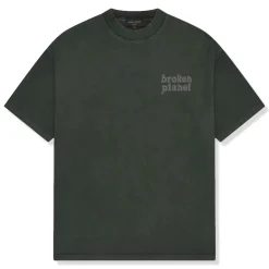Broken Planet Market Broken Planet Basics Washed Soot Black T Shirt< T-shirts