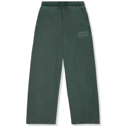 Broken Planet Market Broken Planet Basics Wide Leg Washed Emerald Sweatpants< Sweatpants|Bottoms