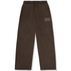 Broken Planet Market Broken Planet Basics Wide Leg Washed Mocha Sweatpants< Bottoms|Sweatpants