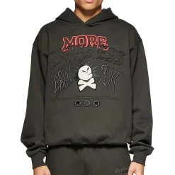 Broken Planet Market Broken Planet Beware Black Hoodie< Sweatshirts & Hoodies