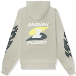 Broken Planet Market Broken Planet Beyond The Limits Hoodie Stone Grey< Sweatshirts & Hoodies