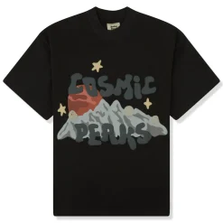 Broken Planet Market Broken Planet Cosmic Peaks Soot Black T Shirt< T-shirts