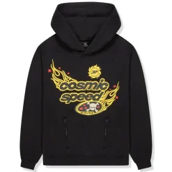 Broken Planet Market Broken Planet Cosmic Speed Midnight Black Hoodie< Sweatshirts & Hoodies