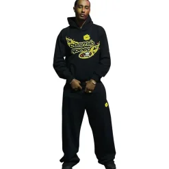 Broken Planet Market Broken Planet Cosmic Speed Midnight Black Hoodie< Sweatshirts & Hoodies