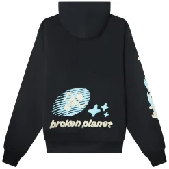 Broken Planet Market Broken Planet Cosmic Speed Hoodie Midnight Black< Sweatshirts & Hoodies