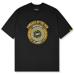 Broken Planet Market Broken Planet Crest Midnight Black T Shirt< T-shirts