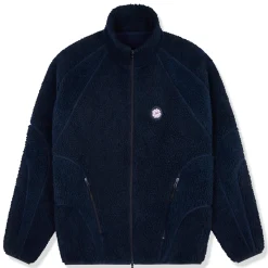 Broken Planet Market Broken Planet Dark Blue Polar Fleece< Coats & Jackets