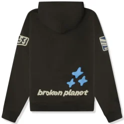 Broken Planet Market Broken Planet Escape To The Future Soot Black Hoodie< Sweatshirts & Hoodies