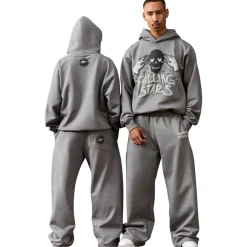 Broken Planet Market Broken Planet Falling Stars Dark Grey Hoodie< Sweatshirts & Hoodies
